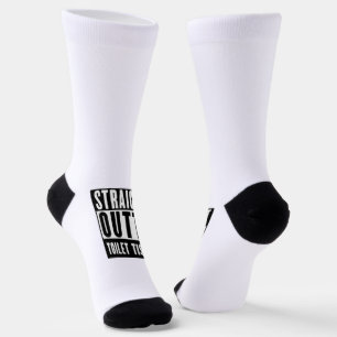 ストレートアウトタトイレティシュプレパおもしろいーギフト ソックス