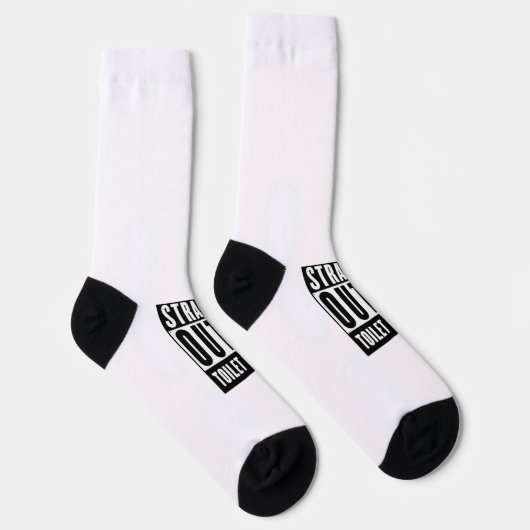 ストレートアウトタトイレティシュプレパおもしろいーギフト ソックス (右)