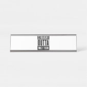 ストレートアウトタトイレティシュプレパおもしろいーギフト デスクネームプレート (正面)