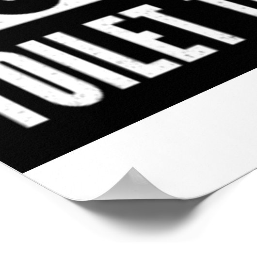 ストレートアウトタトイレティシュプレパおもしろいーギフト ポスター (角)