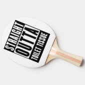 ストレートアウトタトイレティシュプレパおもしろいーギフト 卓球ラケット (横)