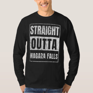 ストレートアウトタナイアガラ滝ニューヨーク州 Tシャツ