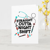 ストレートアウトタナイトシフトナース カード (黄色い花)