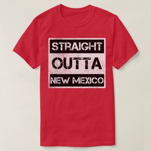 ストレートアウトタニューメキシコNMヴィンテージ動揺してソ Tシャツ (デザイン正面)