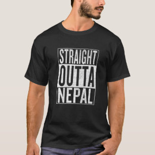 ストレートアウトタネパール素晴らし旅行用品 Tシャツ