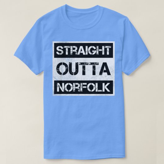 ストレートアウトタノーフォークバージニア動揺してヴィンテージ Tシャツ (デザイン正面)