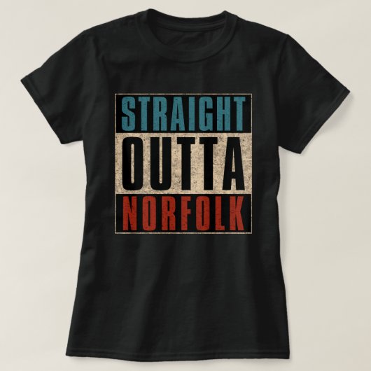 ストレートアウトタノーフォークバージニアVA Tシャツ (デザイン正面)