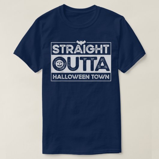 ストレートアウトタハロウィーンタウン Tシャツ (デザイン正面)
