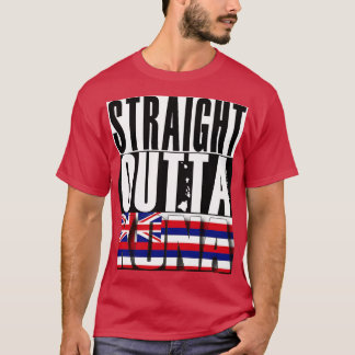 ストレートアウトタハワイ州旗byハワイ新州旗 tシャツ