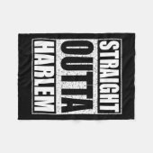 ストレートアウトタハーレム フリースブランケット (正面(横))