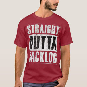 ストレートアウトタバックライルアジャイルスクラムおもしろい Tシャツ