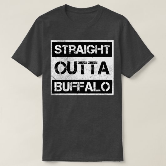 ストレートアウトタバッファローニューヨーク動揺してヴィンテージ Tシャツ (デザイン正面)