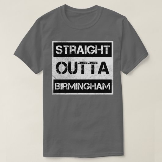 ストレートアウトタバーミンガムアラバマヴィンテージ遭難 Tシャツ (デザイン正面)