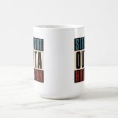 ストレートアウトタヒューストンテキサス州TX USA コーヒーマグカップ (中央)