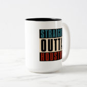 ストレートアウトタヒューストンテキサス州TX USA ツートーンマグカップ (正面右)