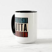 ストレートアウトタヒューストンテキサス州TX USA マグカップ (正面左)