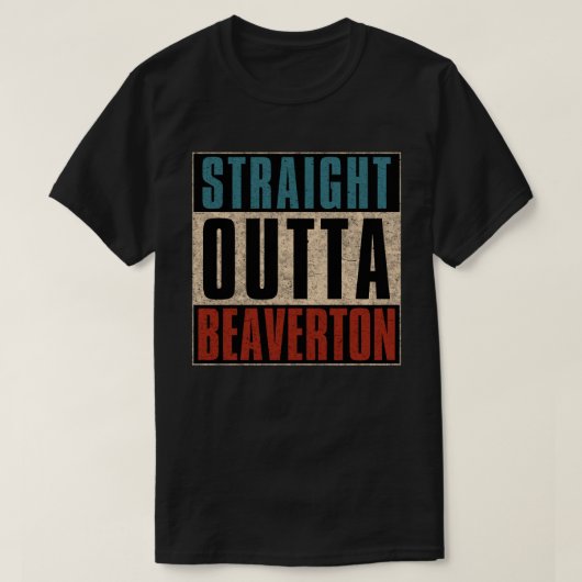 ストレートアウトタビーバートンオレゴン州 Tシャツ (デザイン正面)