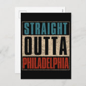 ストレートアウトタフィラデルフィアPA USA シーズンポストカード (正面/裏面)