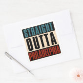 ストレートアウトタフィラデルフィアPA USA スクエアシール (封筒)