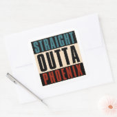 ストレートアウトタフェニックスアリゾナAZ USA スクエアシール (封筒)