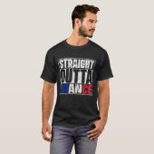 ストレートアウトタフランス国旗 Tシャツ (正面フル)