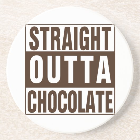 ストレートアウトタブラウンチョコレート コースター (正面)