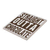 ストレートアウトタブラウンチョコレート タイル (側面)