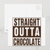ストレートアウトタブラウンチョコレート ポストカード (正面/裏面)
