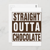 ストレートアウトタブラウンチョコレート ポストカード (正面/裏面)
