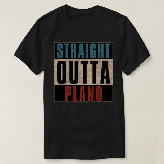 ストレートアウトタプラノテキサス州TX Tシャツ (デザイン正面)