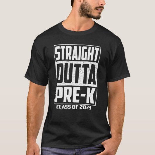 ストレートアウトタプリスクールキッズ女の子の男の子クラス Tシャツ (正面)