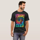 ストレートアウトタプレKプリスクール卒業絞り染め Tシャツ (正面フル)