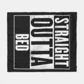 ストレートアウトタベッドブランケット フリースブランケット (正面(横))