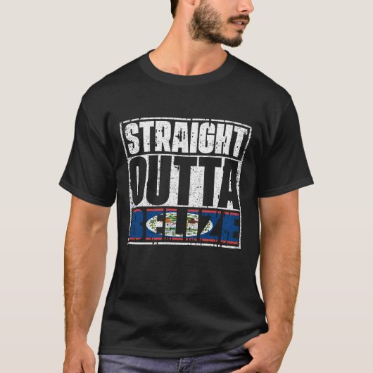 ストレートアウトタベリーズ国旗 Tシャツ (正面)