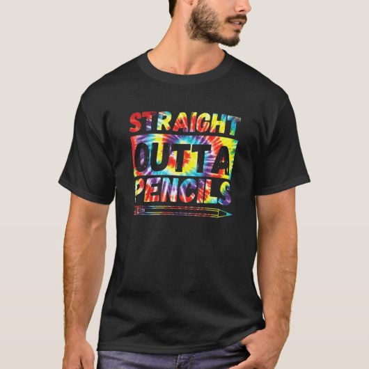 ストレートアウトタペンシル新学期初日 Tシャツ (正面)