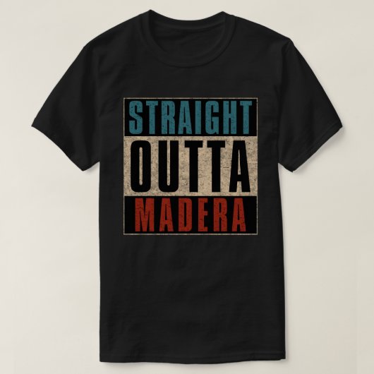 ストレートアウトタマデラカリフォルニア州CA Tシャツ (デザイン正面)