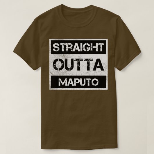 ストレートアウトタマプトMozambiqueヴィンテージ悲惨 Tシャツ (デザイン正面)