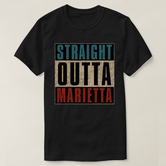 ストレートアウトタマリエッタジョージアGA Tシャツ (デザイン正面)
