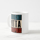ストレートアウトタミネアポリスミネソタMN コーヒーマグカップ (正面左)