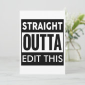 ストレートアウトタミーム発生テンプレート 招待状 (スタンド正面)