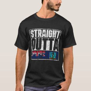 ストレートアウトタモンセラト国旗 Tシャツ