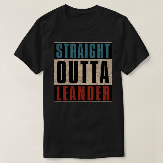 ストレートアウトタレアンダーテキサス州TX Tシャツ (デザイン正面)
