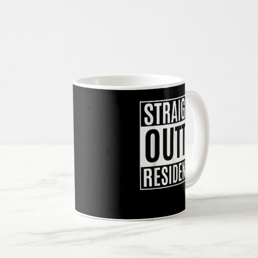 ストレートアウトタレジデンシー卒業医学学位 コーヒーマグカップ (正面右)