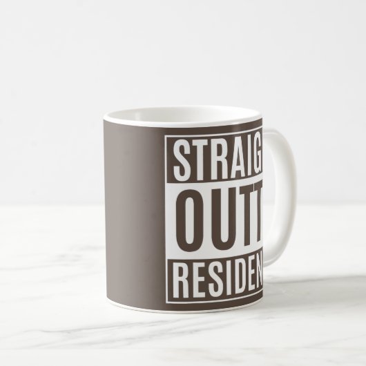 ストレートアウトタレジデンシー卒業医療 コーヒーマグカップ (正面右)