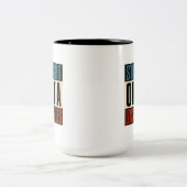 ストレートアウトタロサンゼルスカリフォルニアCA USA ツートーンマグカップ (中央)