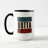 ストレートアウトタロサンゼルスカリフォルニアCA USA マグカップ (左)