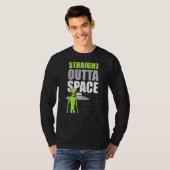 ストレートアウトタ宇宙ミームアウタースペースUfoエイリアンR Tシャツ (正面フル)