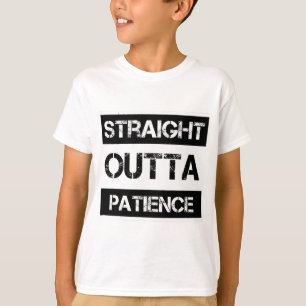 ストレートアウトタ忍耐ペしゃれているンズグルースティックおもしろい Tシャツ