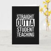 ストレートアウトタ教え学生 カード (黄色い花)