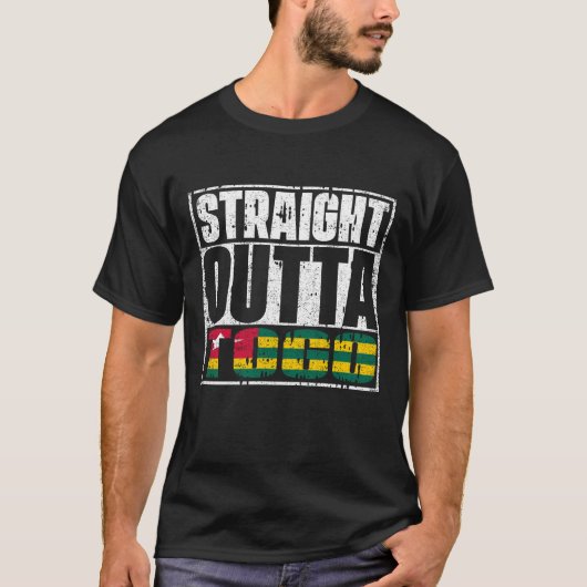 ストレートアウトタ東郷国旗 Tシャツ (正面)